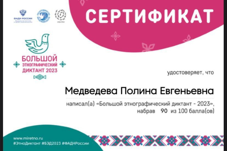 ЭТНОГРАФИЧЕСКИЙ ДИКТАНТ -2023.
